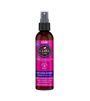 Hask - Spray leave-in 5 in 1 Curl Care - Olio di cocco, olio di argan e vitamina E