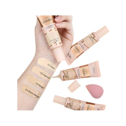 Hean - Fondotinta Long Cover Perfect Skin SPF20 - C04: Warm Beige