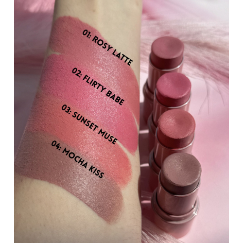 Hean - Fard in stick Desire Blush - 02: Flirty Babe