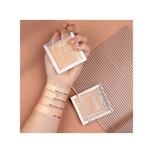 Hean - Evidenziatore in polvere Glam Highlighter - 204: Gold Glow