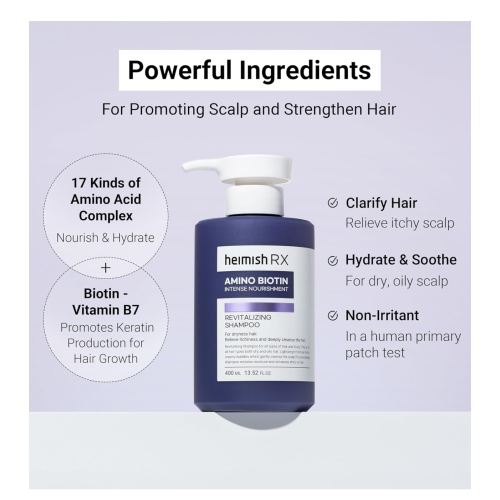 Heimish - *Heimish RX* - Shampoo rivitalizzante Amino Biotin