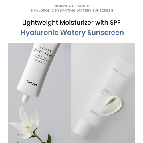 Heimish - *Moringa Ceramide* - Protezione solare per il viso Watery Sunscreen SPF50+ PA++++