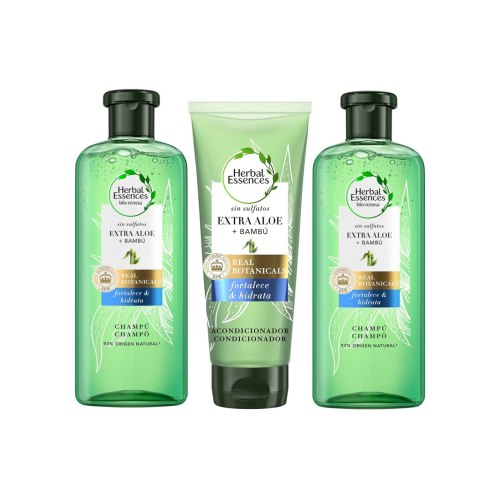 Herbal Essences - *Bio Renew* - Impacco rinforza e idrata - 2 Shampoo + Balsamo