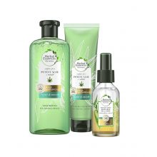 Herbal Essences - *Bio Renew* - Impacco ripara e ammorbidisce - Shampoo + Balsamo + Spray anticrespo