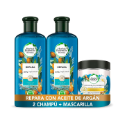 Herbal Essences - Pack di riparazione con olio di argan - Shampoo + balsamo