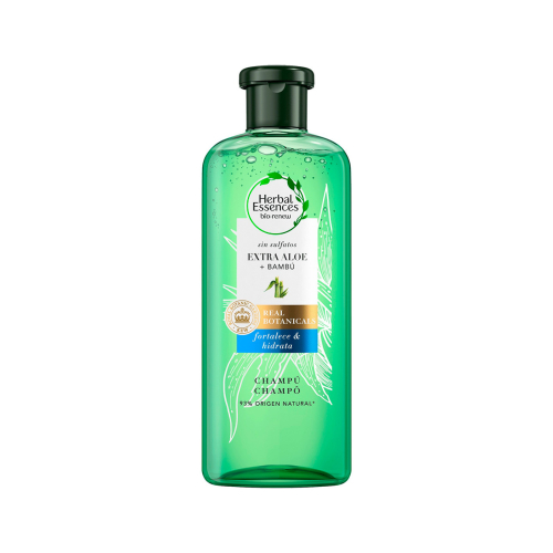 Herbal Essences - Shampoo rinforza e idrata con Extra Aloe + Bambù 380ml