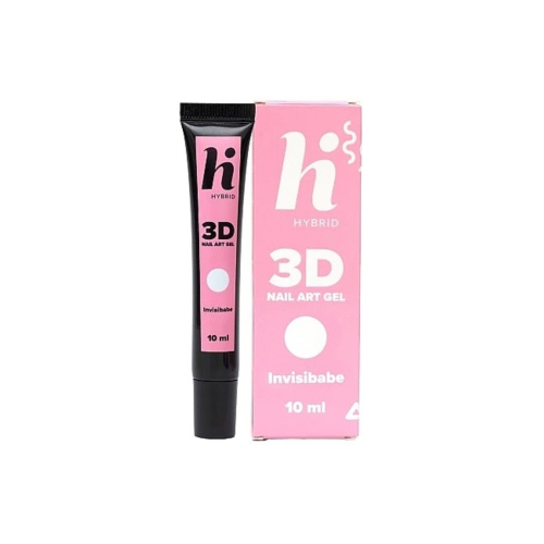 Hi Hybrid - Gel per nail art 3D Nail Art Gel - Invisibabe