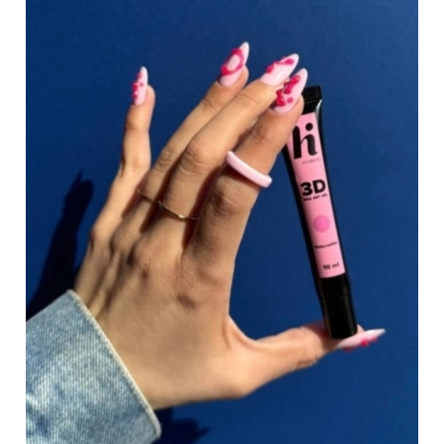 Hi Hybrid - Gel per nail art 3D Nail Art Gel - Pinkcredible