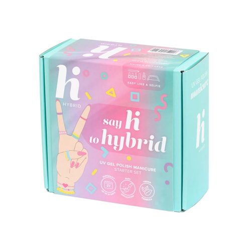 Hi Hybrid - Set per manicure con lampada UV LED da 15W/24 Say hi to Hybrid