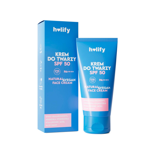 Holify - Crema solare viso idratante SPF50 PA++++