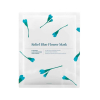 Hyggee - Maschera viso in cellulosa con aloe vera e allantoina Relief Blue Flower