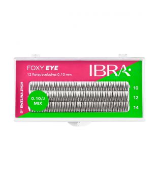 Ibra - Ciglia finte individuali Foxy Eye 0.10 J - Dimensioni miste
