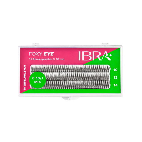 Ibra - Ciglia finte individuali Foxy Eye 0.10 J - Dimensioni miste