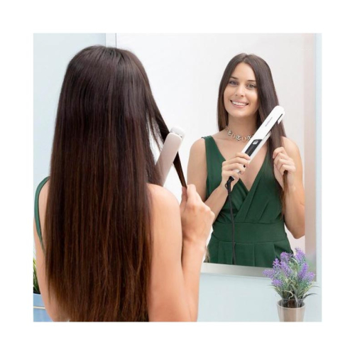 InnovaGoods - Piastra per capelli in ceramica Stemio Steam