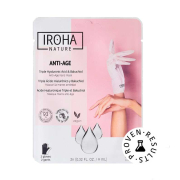 Iroha Nature - Guanti maschera antietà - Triplo Acido Ialuronico, Bakuchiol e Niacinamide