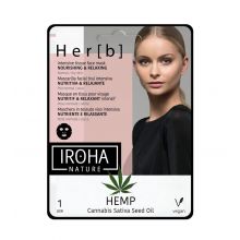 Iroha Nature - *Hemp* - Maschera in tessuto viso intensiva - Nutriente e rilassante
