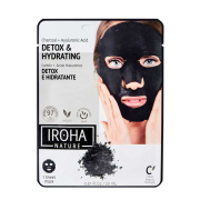 Iroha Nature - Maschera viso detossinante e idratante - Carbone + acido ialuronico