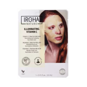 Iroha Nature - Maschera viso illuminante e idratante - Vitamina C + Acido Ialuronico