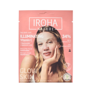 Iroha Nature - Maschera viso illuminante e idratante - Vitamina C + Acido Ialuronico