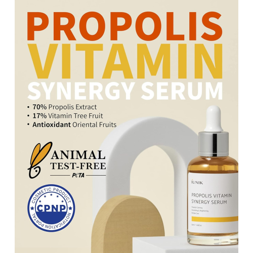 iUNIK - Siero viso Propolis Vitamin Synergy - Pelle secca
