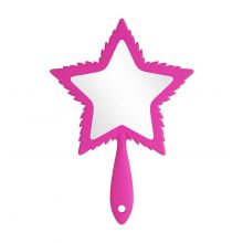 Jeffree Star Cosmetics - *Pink Religion* - Specchio a mano - Hot Pink Soft Touch Leaf