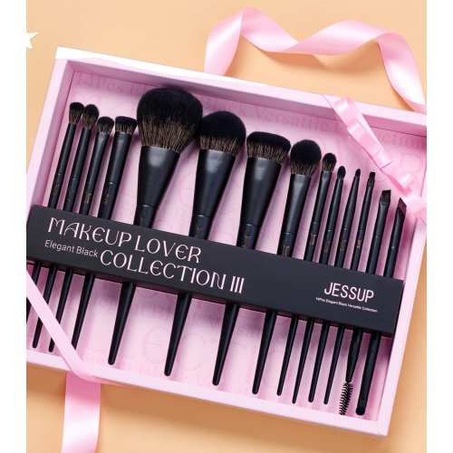 Jessup Beauty - *Collection III* - Set di pennelli con scatola - Elegant Black
