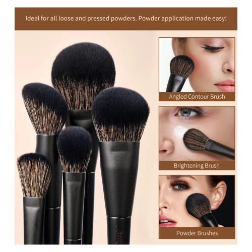 Jessup Beauty - *Collection III* - Set di pennelli con scatola - Elegant Black