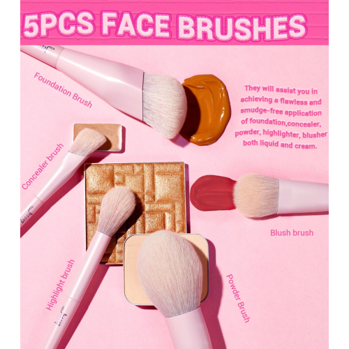 Jessup Beauty - *Collection IV* - Set di pennelli con scatola - Crystal Pink