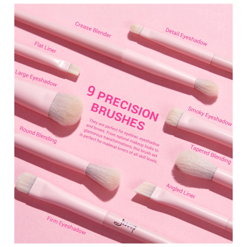 Jessup Beauty - *Collection IV* - Set di pennelli con scatola - Crystal Pink