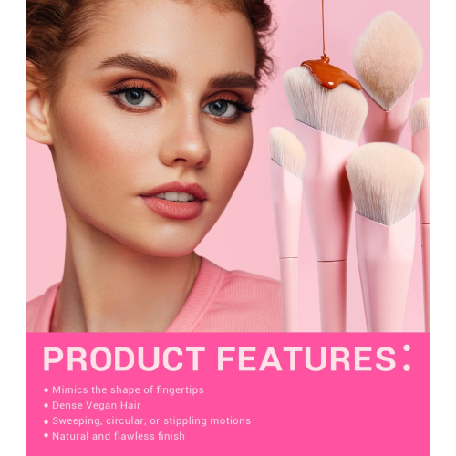 Jessup Beauty - *Collection IV* - Set di pennelli con scatola - Crystal Pink