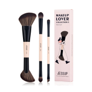 Jessup Beauty - *Collection VI* - Set di 3 pennelli - Peach Dust Jessup Beauty - *Collection VI* - Set di 3 pennelli - Peach Dust