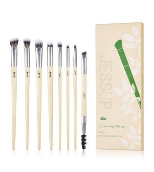 Jessup Beauty - *Eco-Friendly Makeup* - Set di pennelli da 8 pezzi - T328: Burlywood