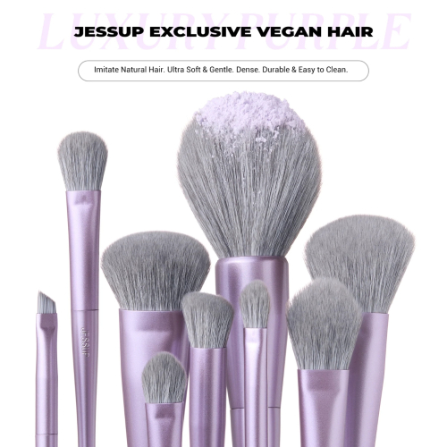Jessup Beauty - *Everyday Glam* - Set di pennelli 14pc Luxury Purple - T512