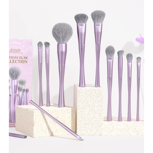Jessup Beauty - *Everyday Glam* - Set di pennelli 14pc Luxury Purple - T512
