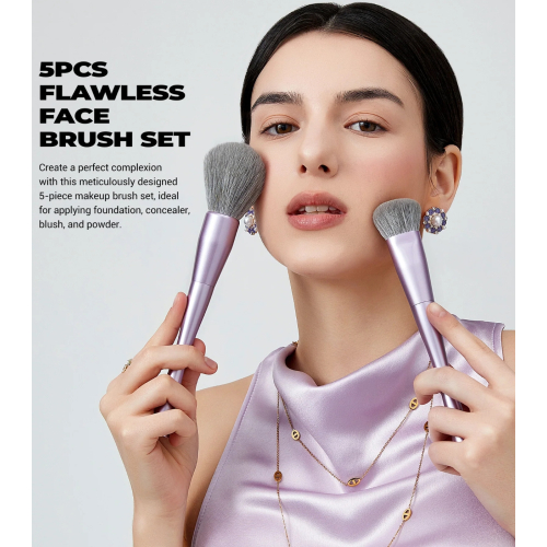 Jessup Beauty - *Everyday Glam* - Set di pennelli 5pc Flawless - T514