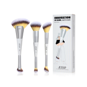 Jessup Beauty - *Innovation in Hand, Beauty in Heart* - Set di 3 pennelli doppi - Quiet Gray