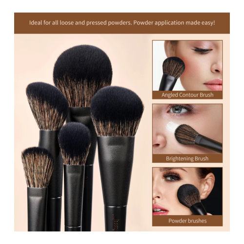 Jessup Beauty - *Makeup Lover Collection III* - Set di 14 pennelli - Elegant Black