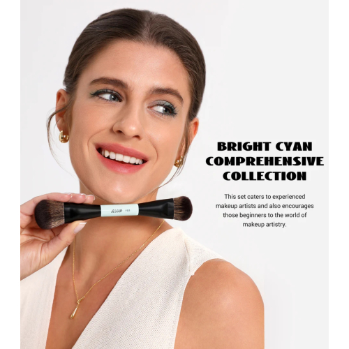 Jessup Beauty - *Makeup Lover Collection V* - Set di 10 pennelli - Bright Cyan