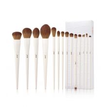 Jessup Beauty - *Makeup Lover Collection* - Set di pennelli 14 pezzi - T329: Light Gray
