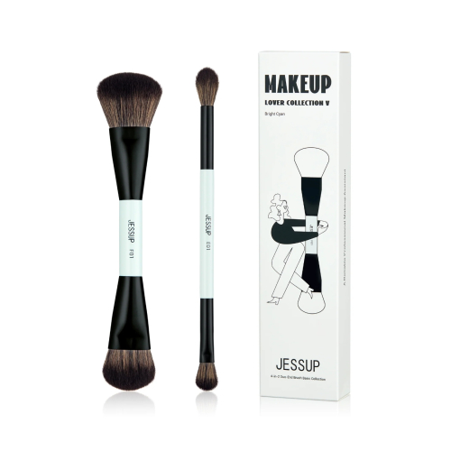 Jessup Beauty - *Makeup Lover Collection V* - Set di 2 pennelli doppi - Bright Cyan