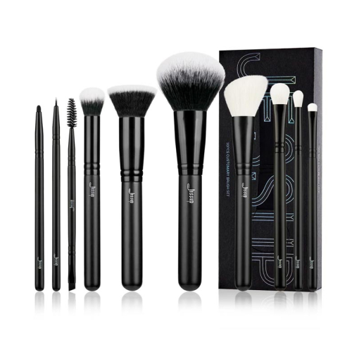 Jessup Beauty - Set di pennelli da 10 pezzi Customary - T323: Black