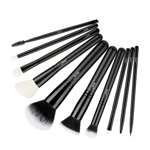 Jessup Beauty - Set di pennelli da 10 pezzi Customary - T323: Black