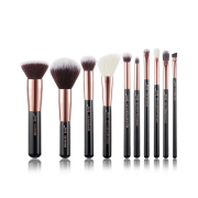 Jessup Beauty - Set di 10 pennelli - T156: Black/Rose Gold