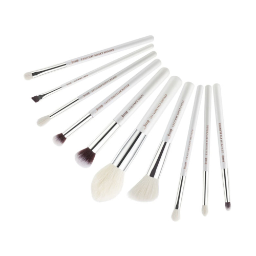 Jessup Beauty - Set di pennelli 10 pezzi - T243: White/Silver