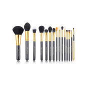 Jessup Beauty - Set di pennelli 15 pezzi - T093: Black/Gold