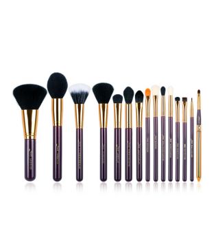 Jessup Beauty - Set di 15 pennelli - T095: Purple/Gold