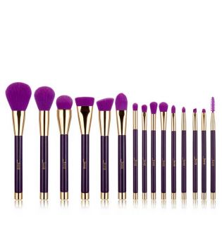Jessup Beauty - Set di 15 pennelli - T114: Purple/Dark Violet