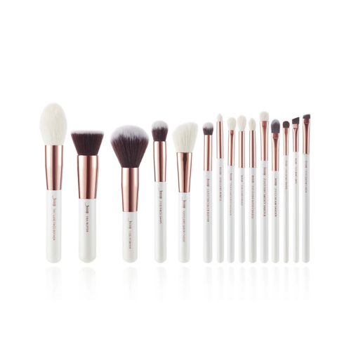 Jessup Beauty - Set di 15 pennelli - T220: White/Rose Gold