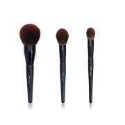 Jessup Beauty - Set di 3 pennelli Black Shimmer Collection - T274: Makeup Lover (Phantom Black)