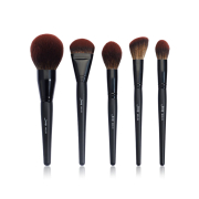Jessup Beauty - Set di 5 pennelli Black Face Collection - T273: Makeup Lover (Phantom Black)